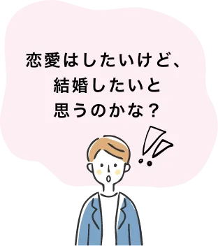 恋愛はしたいけど、結婚したいと思うのかな？